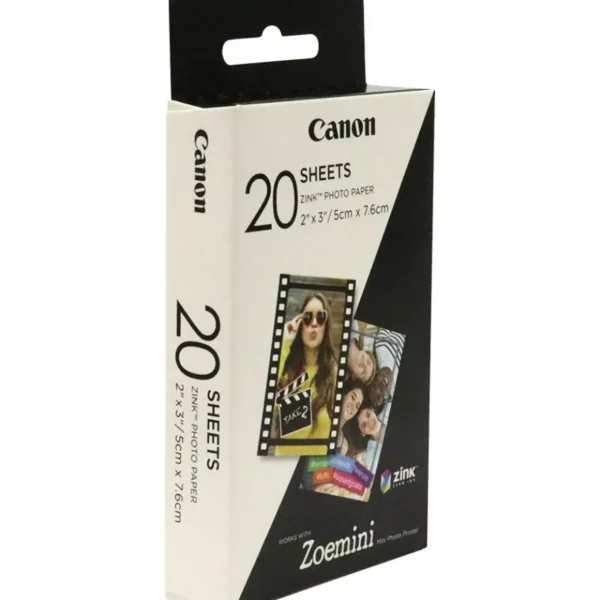 Papier photo Zink pour Zoemini 20 feuilles