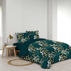 Parure de Lit 3 Pièces Nelida 260x240cm Bleu