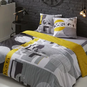 Parure housse de couette adulte coton 57 fils ARTY LOFT