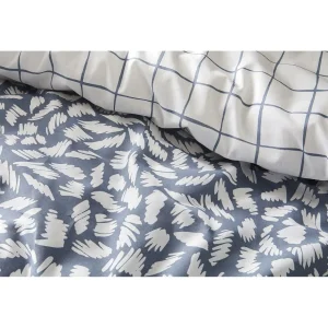 Parure housse de couette en coton MOLLY BLUE