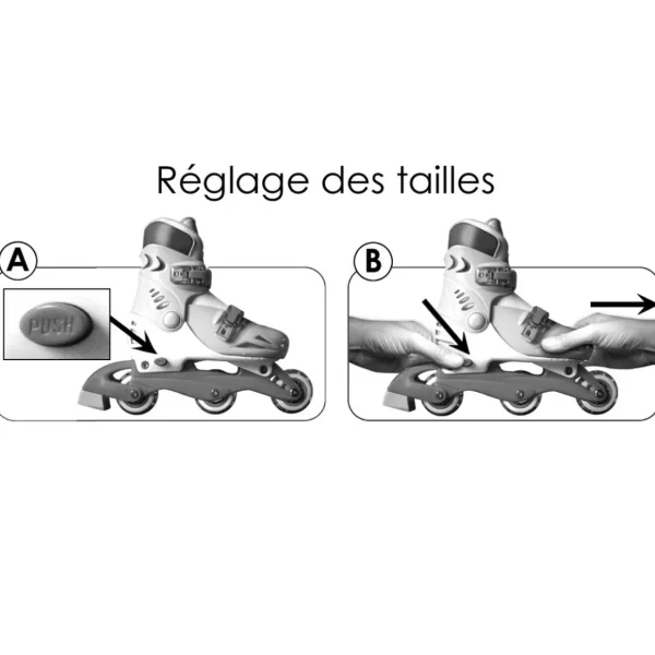 Patins en Ligne Ajustable T30/33 - Skids Control