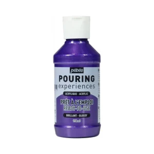 Peinture pouring acrylique brillante - Violet - 118 ml