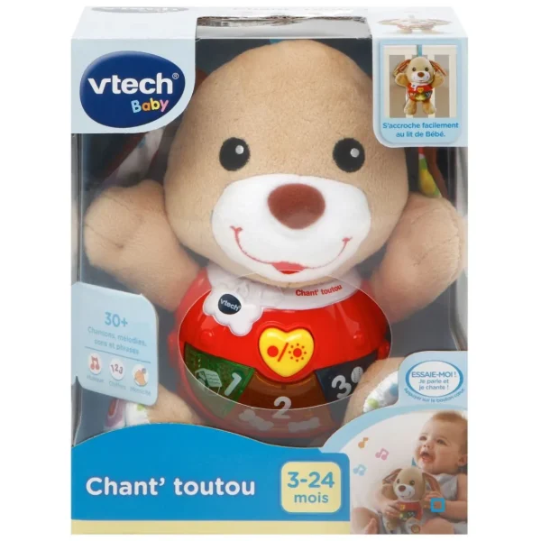 Peluche Chant'Toutou Brun