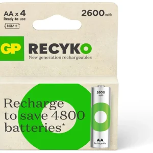 Pile rechargeable AA ReCyckO lot de 4 2600mAh