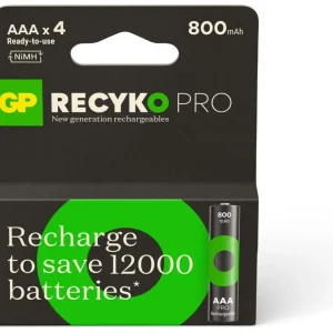 Pile rechargeable AAA ReCyckO PRO lot de 4 800mAh