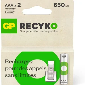 Pile rechargeable AAA ReCyckO 650 mAh lot de 2