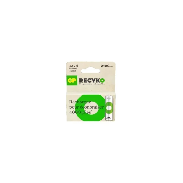 Pile rechargeable LR06 ReCyckO lot de 4 2100mAh