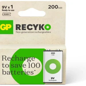 Pile rechargeable 9V ReCyckO 1 pile 200mAh