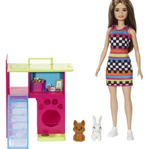 Poupée Barbie et animaux