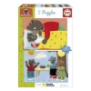 Puzzle - EDUCA - Petit Ours Brun : Ensemble de 2 puzzles de 20 pieces pour enfants des 4 ans