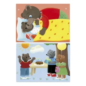 Puzzle - EDUCA - Petit Ours Brun : Ensemble de 2 puzzles de 20 pieces pour enfants des 4 ans