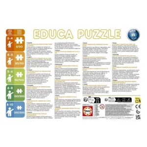 Puzzle - EDUCA - Petit Ours Brun : Ensemble de 2 puzzles de 20 pieces pour enfants des 4 ans