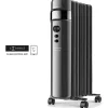 Radiateur à bain d'huile connecté 1500w noir - agadir connect 1500