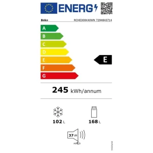 Réfrigérateur combiné 54cm 270l blanc - RCHE300K40WN