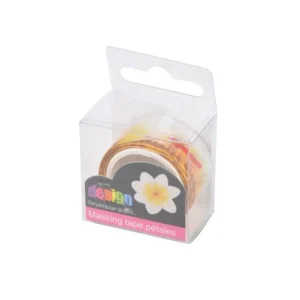 Ruban Masking Tape 200 Pétales Jonquilles 3cm Jaune