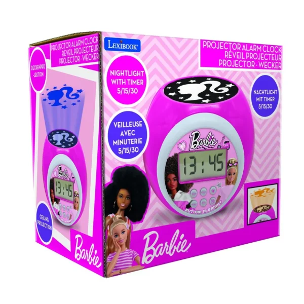 Réveil Projecteur Barbie avec Minuteur