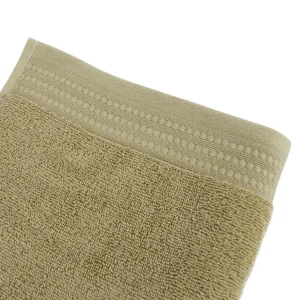 Serviette de toilette unie en pur coton équitable labellisé Max Havelaar 450 g/m2