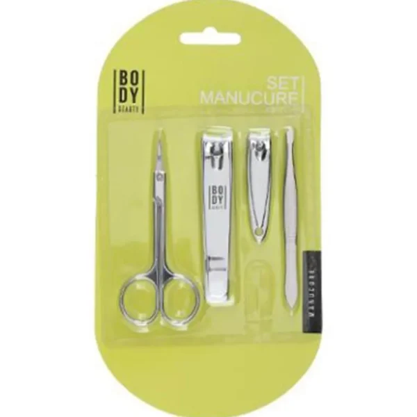 Set Manucure 4 Pièces Beauty 9cm Argent & Gris