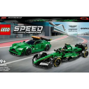 Speed Champions 76925 - Aston Martin Safety Car & AMR23, Set de Construction - Inclut Deux Minifigurines et 2 Répliques de Véhicules