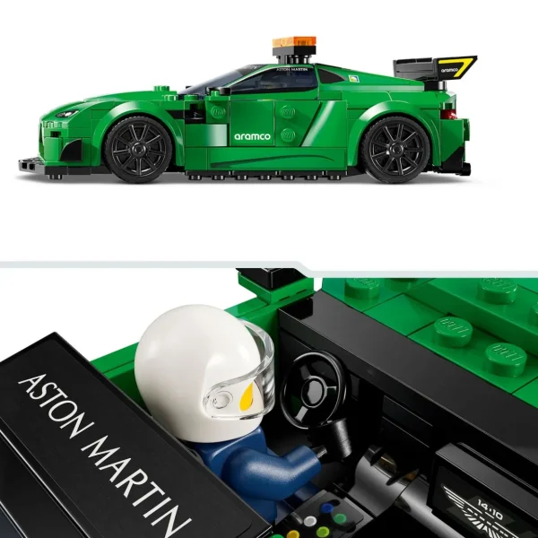 Speed Champions 76925 - Aston Martin Safety Car & AMR23, Set de Construction - Inclut Deux Minifigurines et 2 Répliques de Véhicules