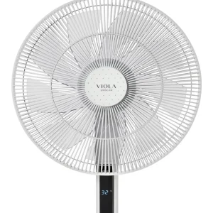 Spring X32 Ventilateur sur Pied Silencieux avec Télécommande, Moteur Brushless Économie, Puissant Flux d'air, 32 Vitesses, Oscillant 320°, Hauteur réglable, Incliner vers le haut 90°, Minuterie