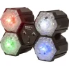 Séquenceur de lumière avec 4 Astro Ball à LED Blanc Bleu Vert Rouge - Noir