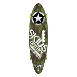 STAMP Skateboard 24 x 7 avec poignee Skids Control Military