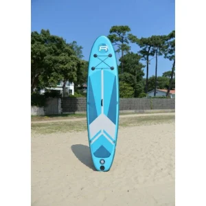 Stand Up Paddle gonflable INDIANA BLUE ROHE 10'6'' (320cm) 30'' (76cm) 6'' (15cm) avec Pompe, Pagaie, Leash et Sac de transport