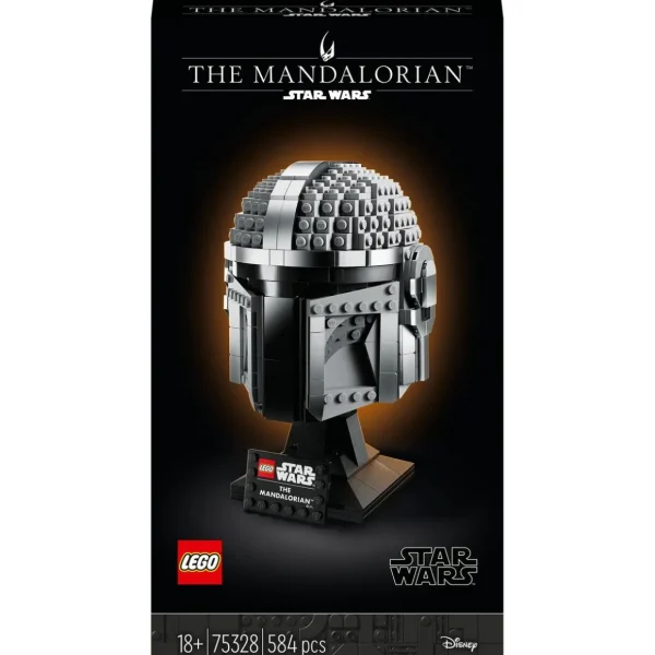 Star Wars 75328 Le Casque du Mandalorien, Maquette de Collection à Construire, Décoration et Cadeau Pour Adultes