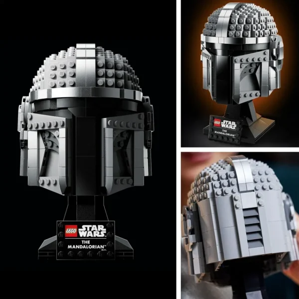 Star Wars 75328 Le Casque du Mandalorien, Maquette de Collection à Construire, Décoration et Cadeau Pour Adultes