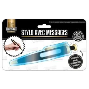 Stylo avec Message Positif 15cm Bleu