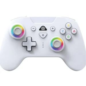 Subsonic - Manette sans fil pour Switch / Switch oled, LED, vibrations et gyroscope - Blanc