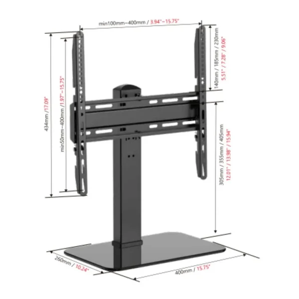 Support TV meuble L