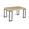 Table console extensible avec rallonges style industriel 45/140 cm HOUSTON