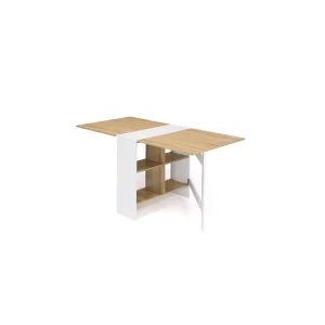 Table console extensible avec rangements L150 cm JESSIE