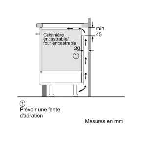 Table de cuisson induction 80cm 4 feux 7400w noir - PXY83KHC1E