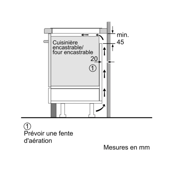 Table de cuisson induction 80cm 4 feux 7400w noir - PXY83KHC1E