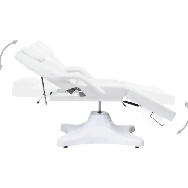 Table de massage Blanc 180x62x(86,5-118) cm
