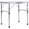 Table pliable de camping Blanc Aluminium 60x45 cm