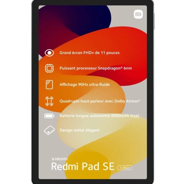 Tablette tactile REDMI PAD SE 8/256GO - Gris