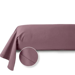 Taie de traversin unie en percale de coton 70 fils - collection permanente