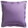 Taie d'oreiller volant unie percale pur coton 78 fils