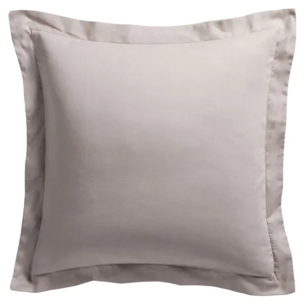 Taie d'oreiller volant unie percale pur coton 78 fils