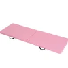 Tapis de gymnastique yoga pilates fitness pliable portable grand confort 180L x 60l x 5H cm revêtement synthétique rose