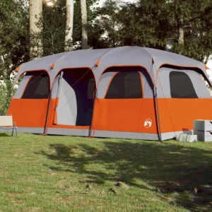 Tente de cabine familiale 9 personnes gris imperméable