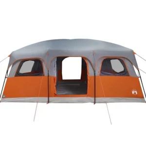 Tente de cabine familiale 9 personnes gris imperméable