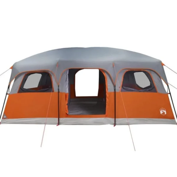 Tente de cabine familiale 9 personnes gris imperméable