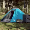 Tente de camping à dôme 2 personnes bleu imperméable