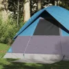 Tente de camping à dôme 2 personnes bleu imperméable