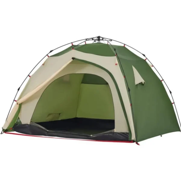Tente de camping à dôme 4 personnes vert libération rapide